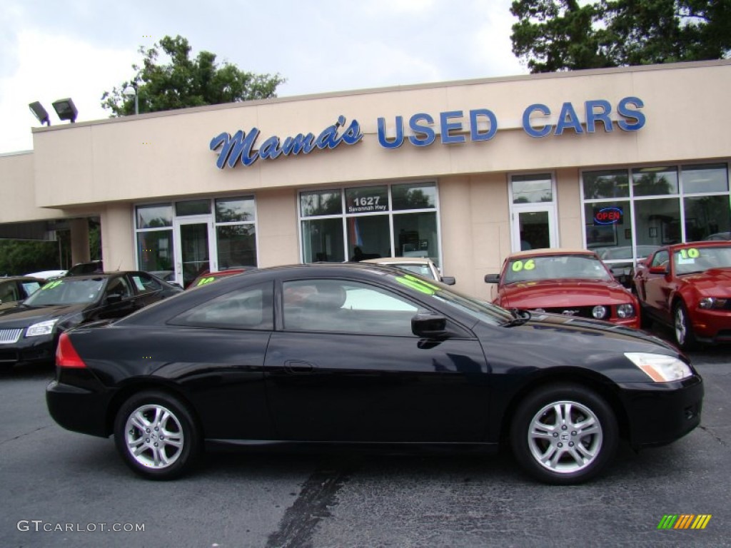 2007 Accord EX Coupe - Nighthawk Black Pearl / Black photo #1