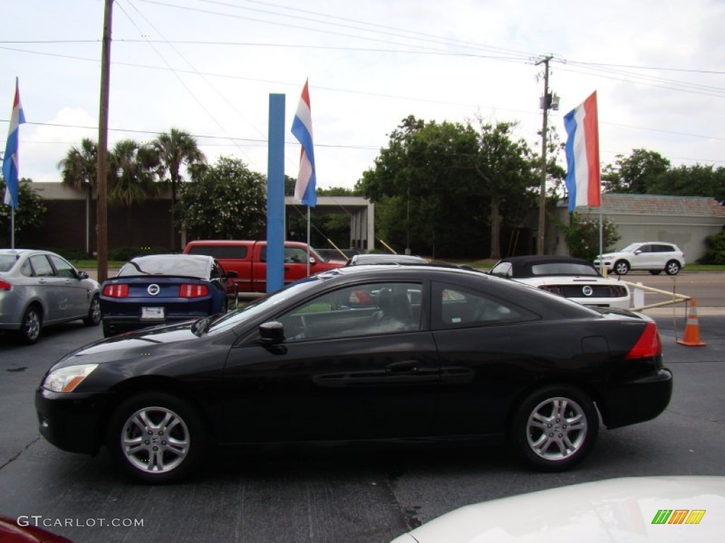 2007 Accord EX Coupe - Nighthawk Black Pearl / Black photo #5