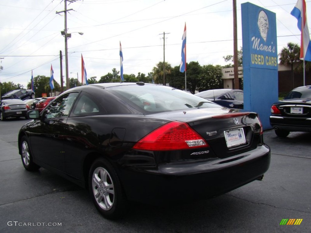 2007 Accord EX Coupe - Nighthawk Black Pearl / Black photo #6