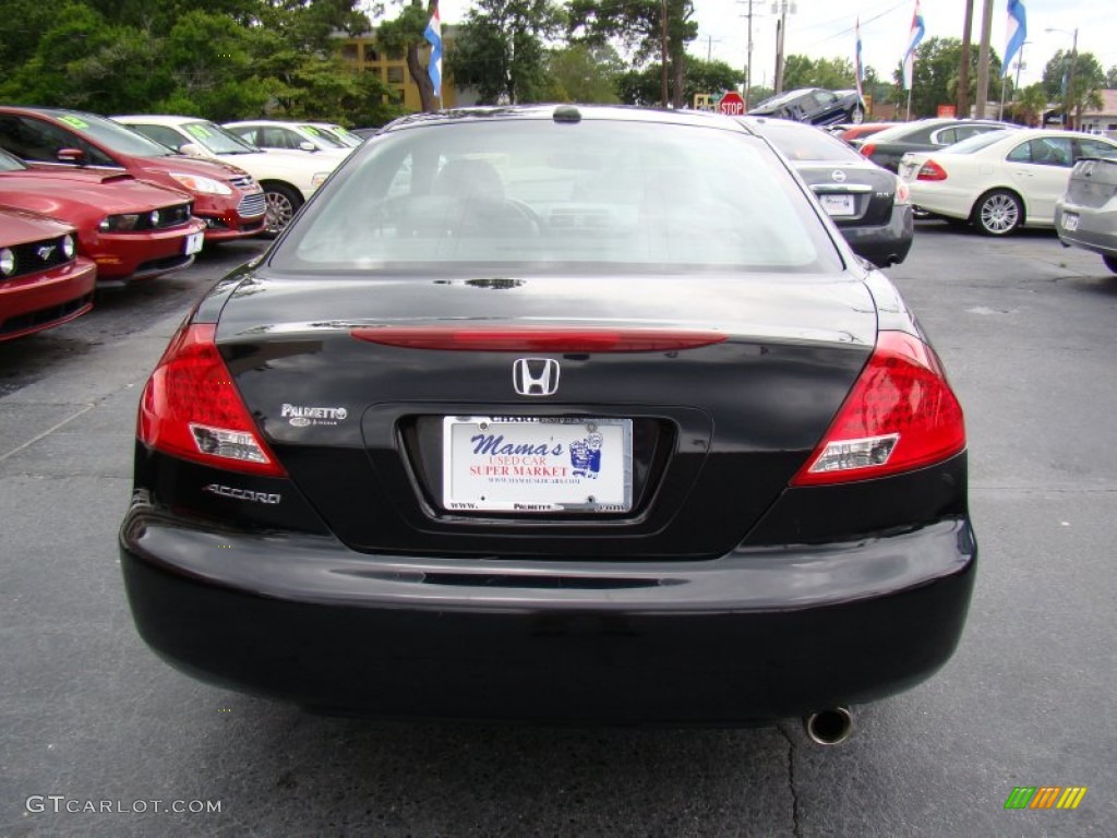 2007 Accord EX Coupe - Nighthawk Black Pearl / Black photo #7