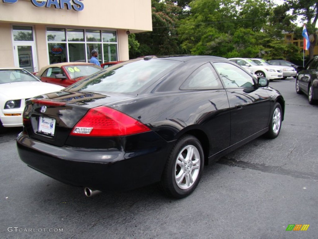 2007 Accord EX Coupe - Nighthawk Black Pearl / Black photo #8