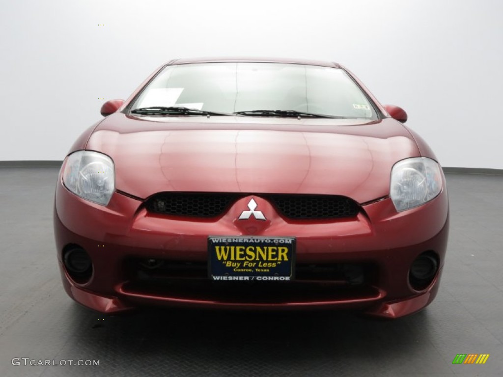 2007 Eclipse GS Coupe - Ultra Red Pearl / Dark Charcoal photo #8