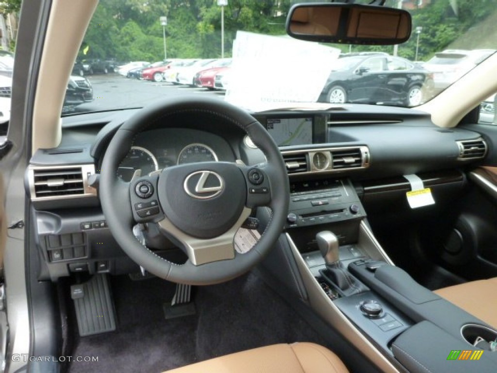 2014 Lexus IS 250 AWD Flaxen Dashboard Photo #82935126