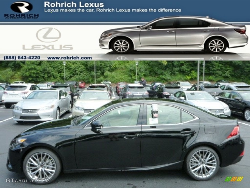 2014 IS 250 AWD - Obsidian Black / Parchment photo #1