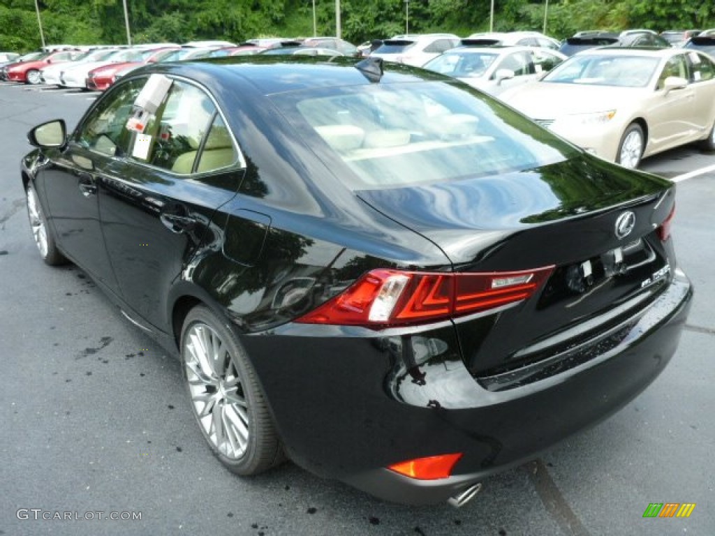 2014 IS 250 AWD - Obsidian Black / Parchment photo #2