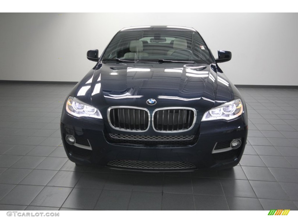 2013 X6 xDrive35i - Midnight Blue Metallic / Oyster photo #6
