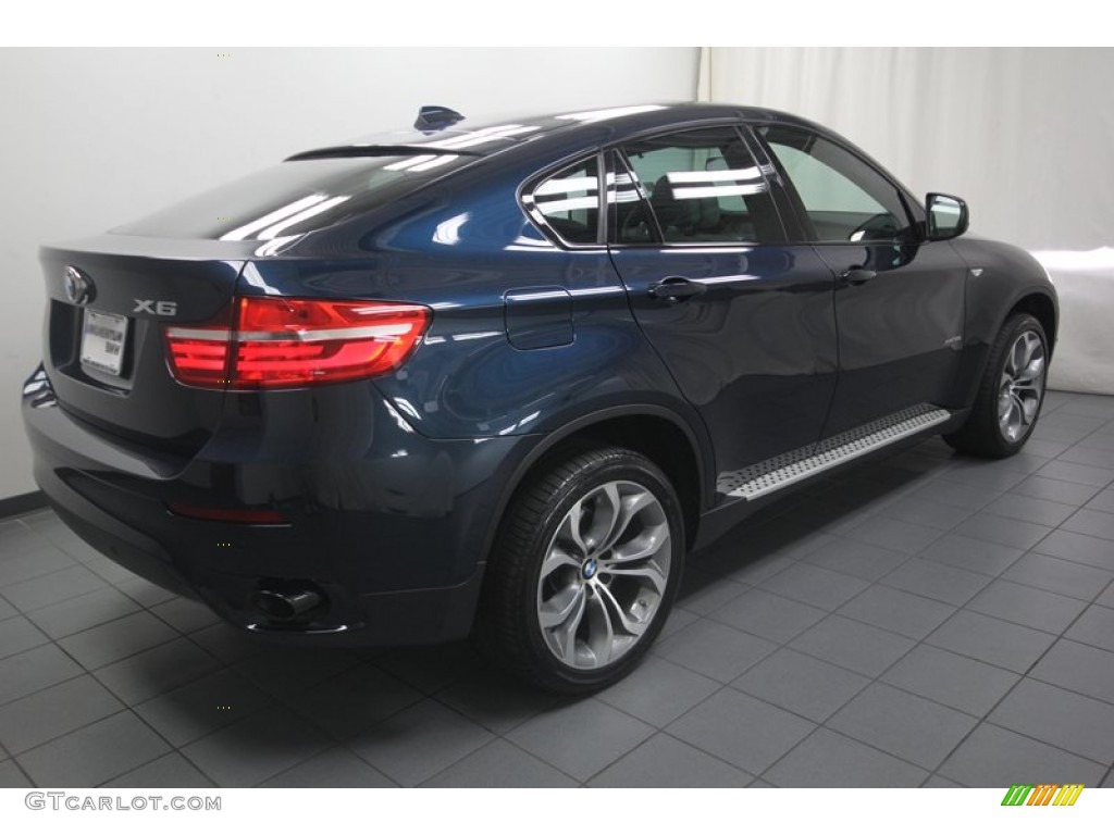2013 X6 xDrive35i - Midnight Blue Metallic / Oyster photo #11