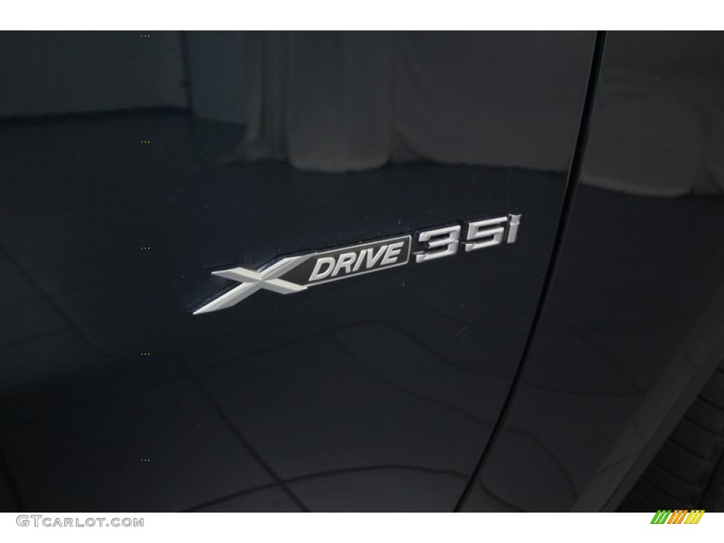 2013 X6 xDrive35i - Midnight Blue Metallic / Oyster photo #47