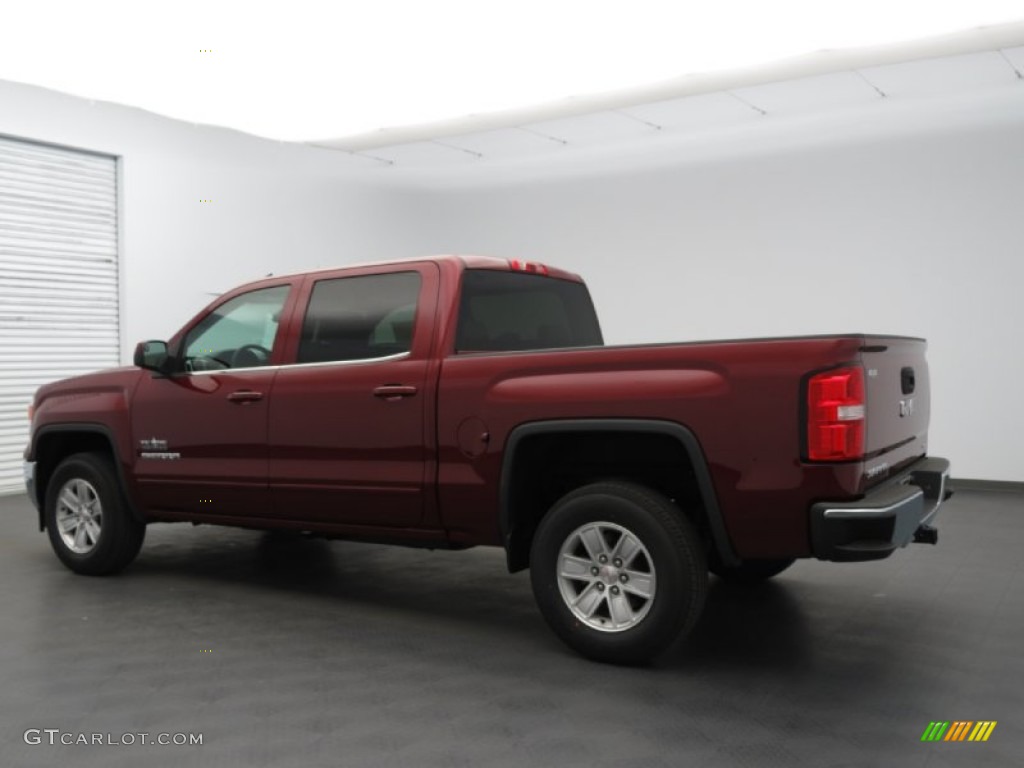 2014 Sierra 1500 SLE Crew Cab - Sonoma Red Metallic / Jet Black/Dark Ash photo #3