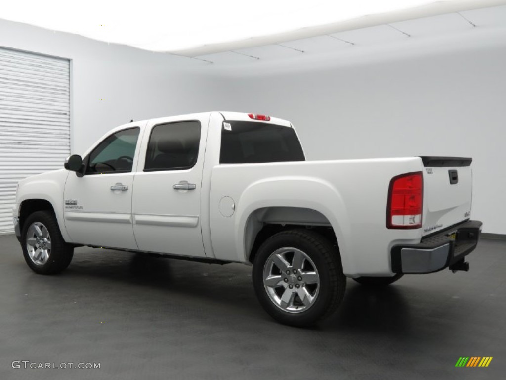 2013 Sierra 1500 SLE Crew Cab - Summit White / Ebony photo #3
