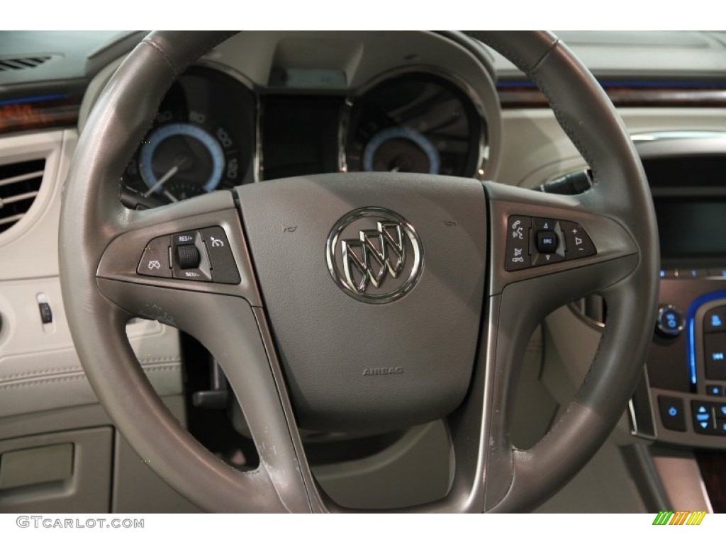 2010 Buick LaCrosse CX Dark Titanium/Light Titanium Steering Wheel Photo #82938442