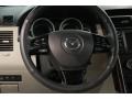 2009 Mazda CX-9 Sand Interior Steering Wheel Photo