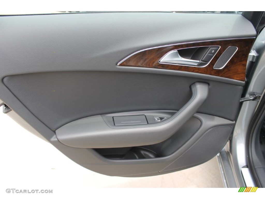 2013 Audi A6 2.0T Sedan Black Door Panel Photo #82939258
