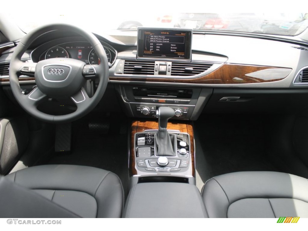 2013 Audi A6 2.0T Sedan Black Dashboard Photo #82939312
