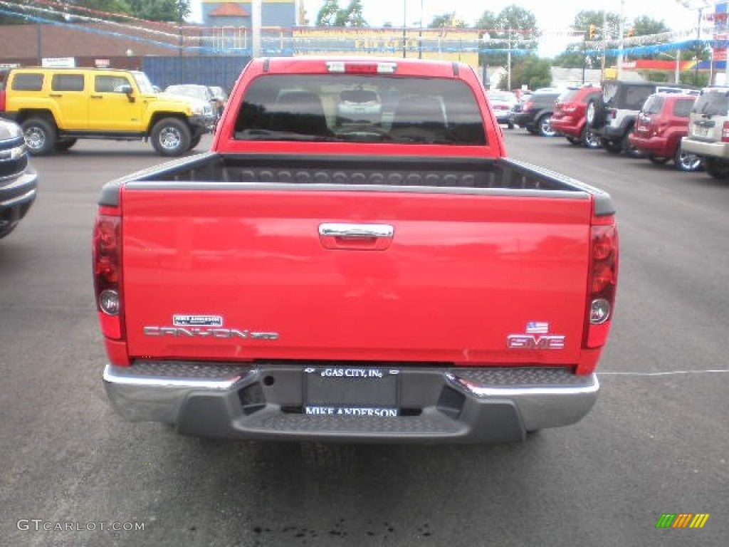 2009 Canyon SLE Extended Cab - Fire Red / Ebony photo #14