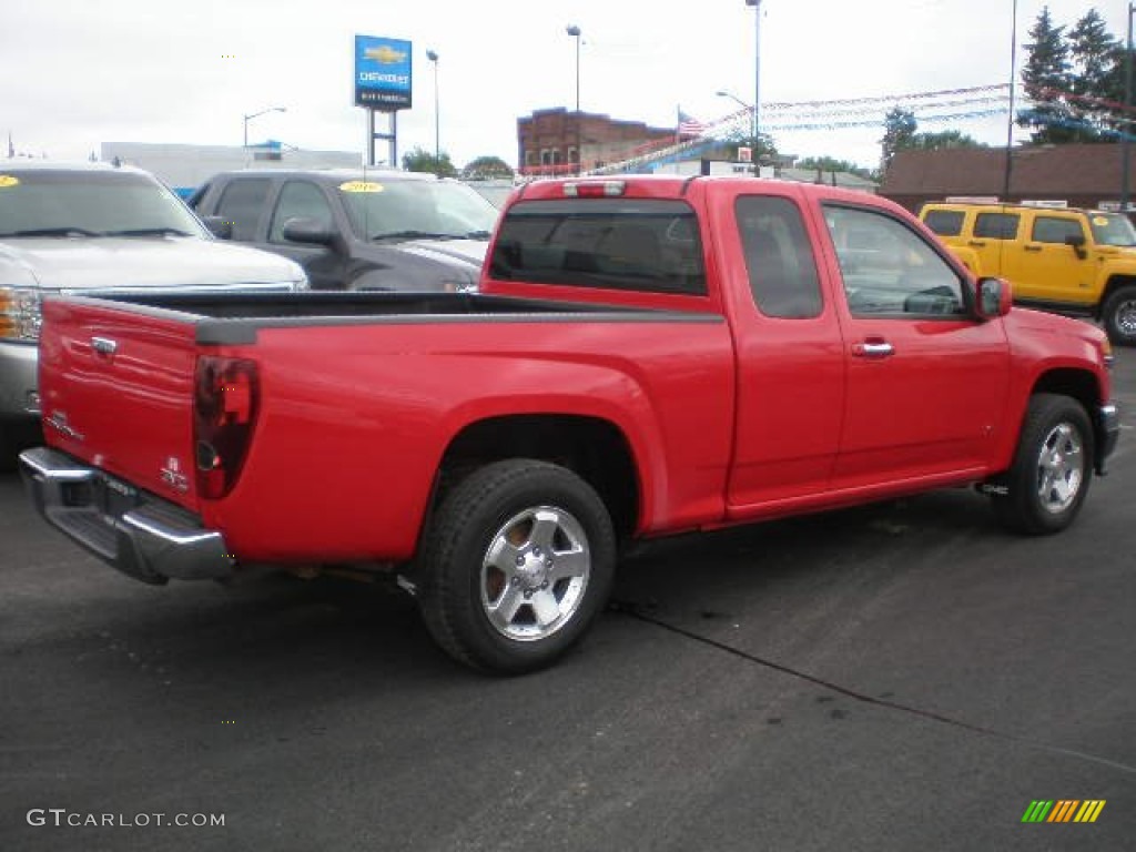 2009 Canyon SLE Extended Cab - Fire Red / Ebony photo #16