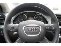 Titanium Gray/Steel Gray 2013 Audi Q5 3.0 TFSI quattro Steering Wheel