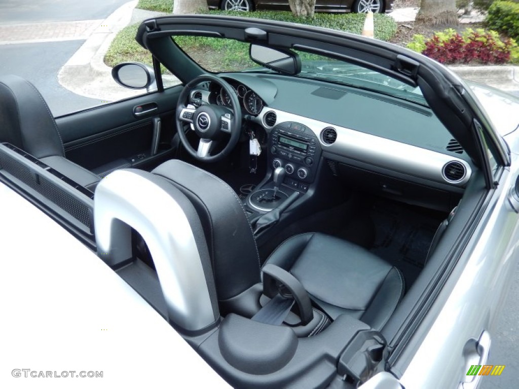 Black Interior 2010 Mazda MX-5 Miata Grand Touring Hard Top Roadster Photo #82942234