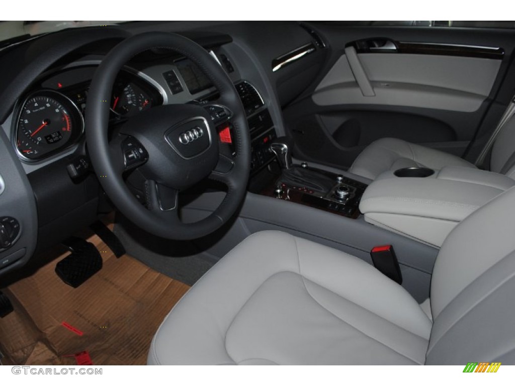 Limestone Gray Interior 2013 Audi Q7 3.0 TFSI quattro Photo #82942322