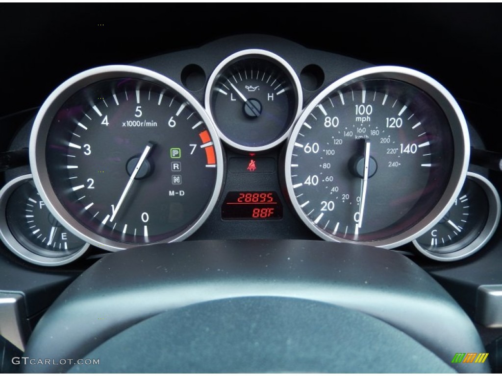 2010 Mazda MX-5 Miata Grand Touring Hard Top Roadster Gauges Photo #82942545