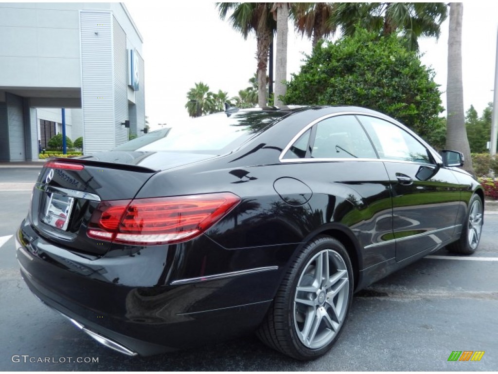 2014 E 350 Coupe - Obsidian Black Metallic / Natural Beige/Black photo #3