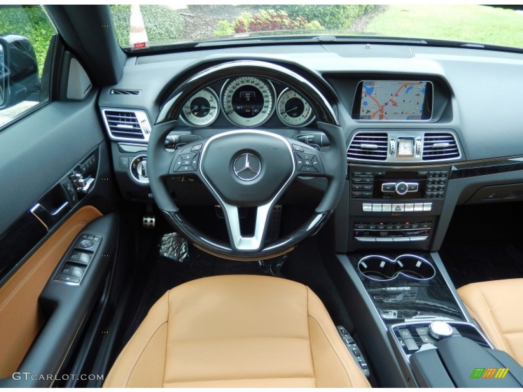 2014 Mercedes-Benz E 350 Coupe Natural Beige/Black Dashboard Photo #82942922