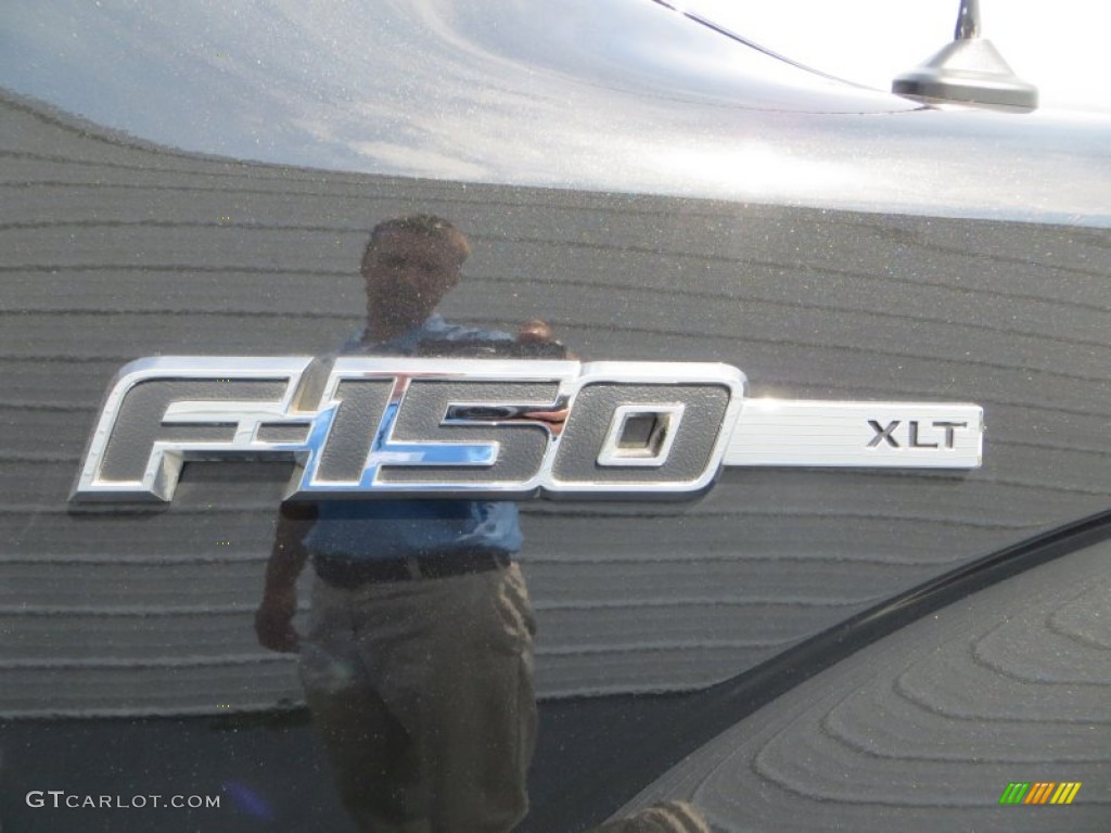 2011 F150 XLT SuperCrew 4x4 - Tuxedo Black Metallic / Steel Gray photo #14