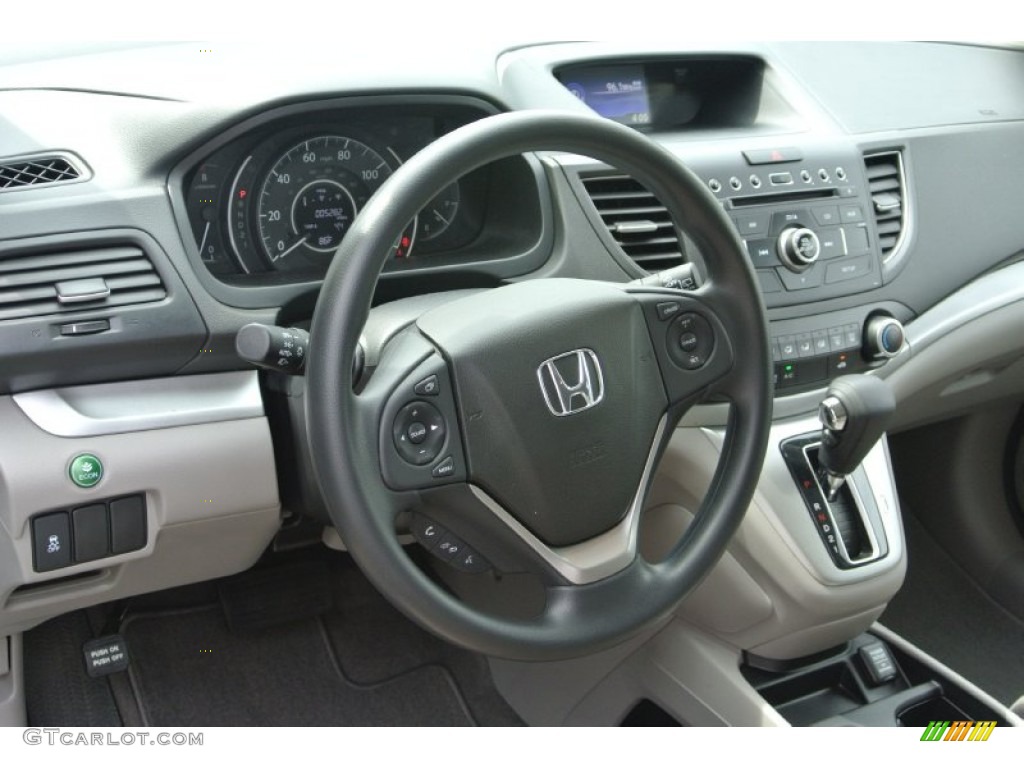 2012 Honda CR-V EX Gray Steering Wheel Photo #82943598