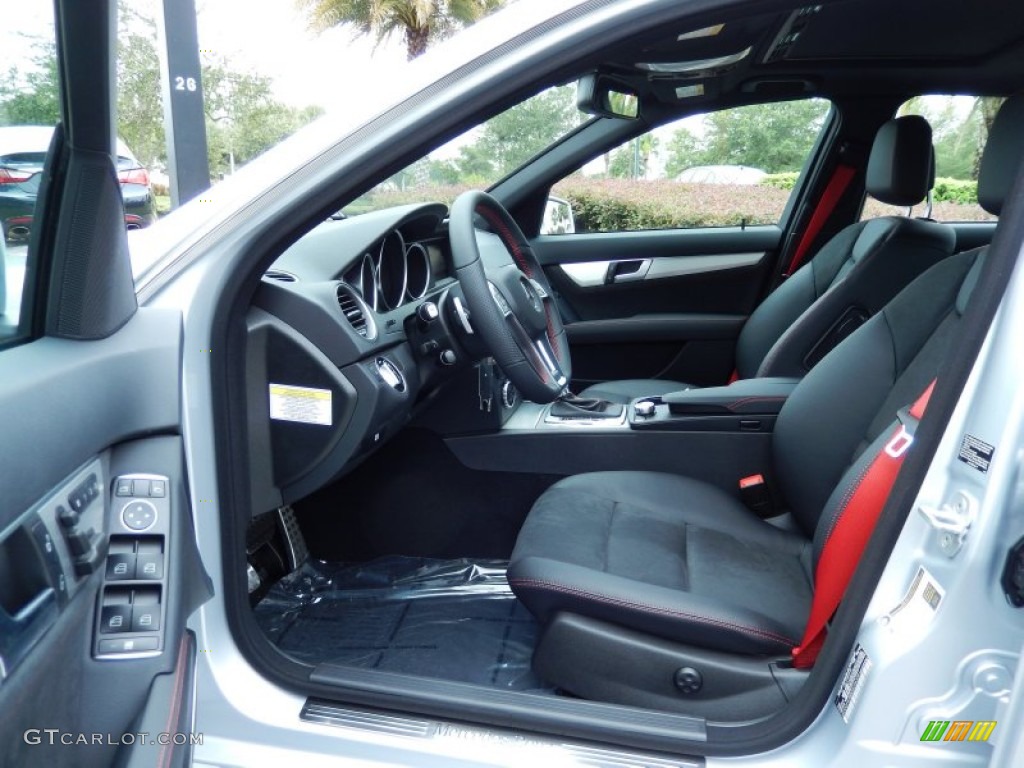 Black Interior 2013 Mercedes-Benz C 250 Sport Photo #82944280