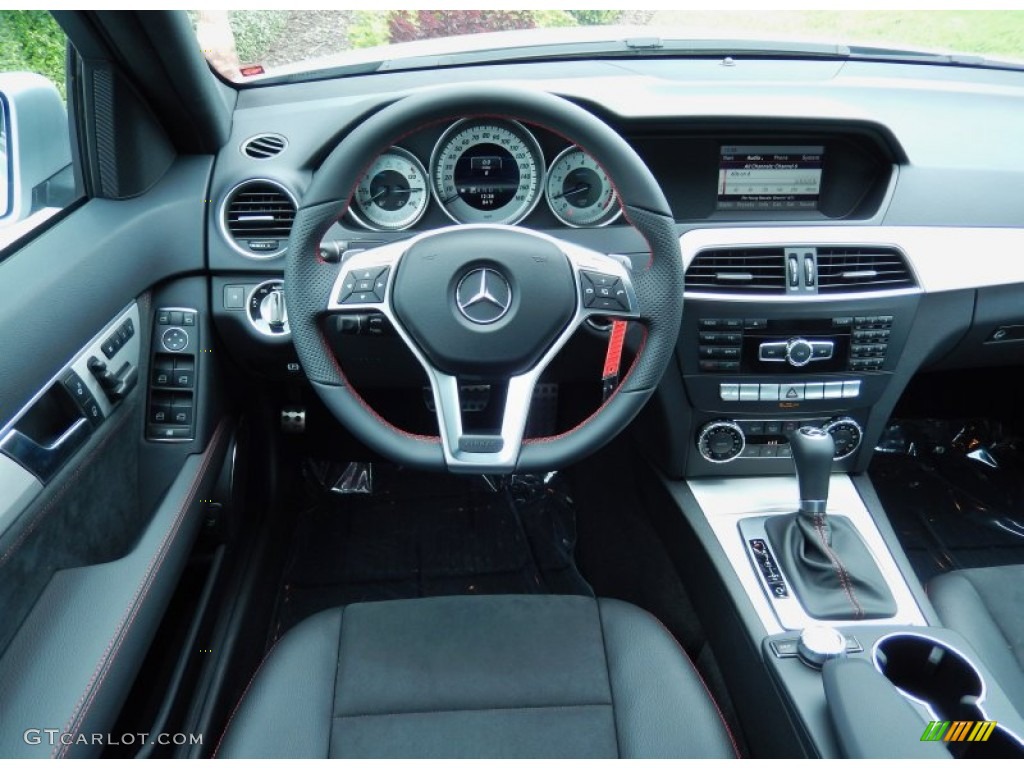 2013 Mercedes-Benz C 250 Sport Black Dashboard Photo #82944357