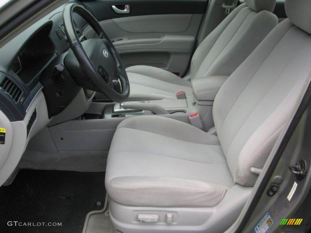 Gray Interior 2008 Hyundai Sonata GLS V6 Photo #82944960
