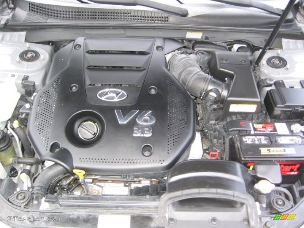 2008 Hyundai Sonata GLS V6 3.3 Liter DOHC 24-Valve VVT V6 Engine Photo #82945330