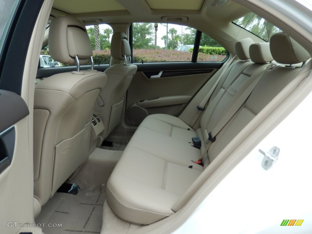 2013 Mercedes-Benz C 350 Sport Rear Seat Photo #82945348