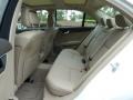 2013 Mercedes-Benz C Almond Beige Interior Rear Seat Photo