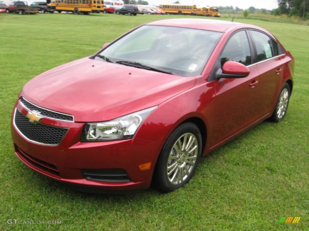 2014 Cruze Eco - Crystal Red Tintcoat / Jet Black photo #19