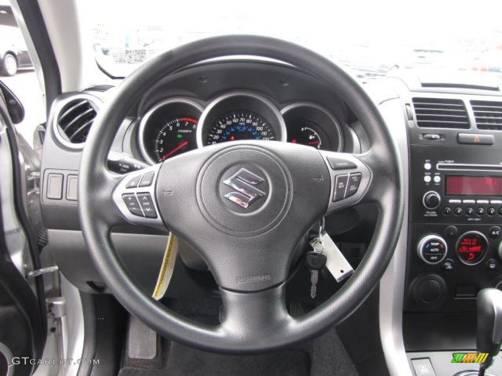 2011 Suzuki Grand Vitara Premium 4x4 Black Steering Wheel Photo #82946493