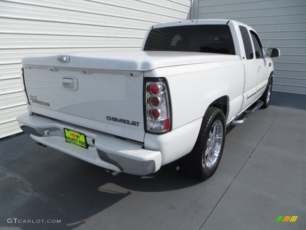 2004 Silverado 1500 LS Extended Cab - Summit White / Dark Charcoal photo #4