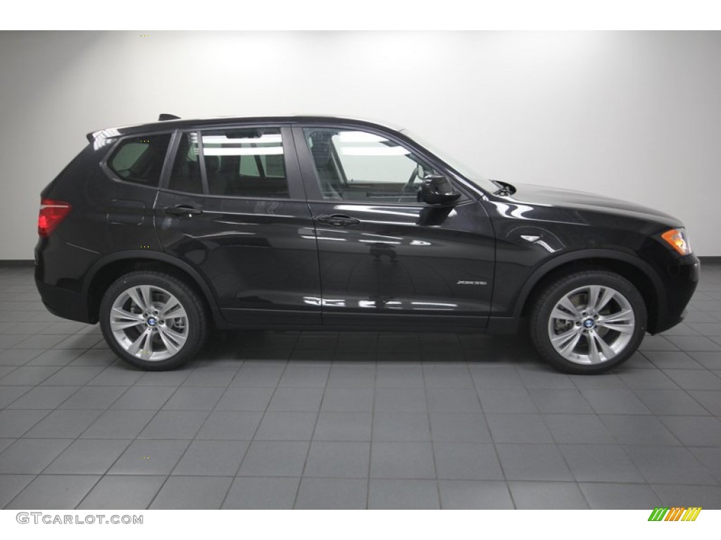 2014 X3 xDrive35i - Black Sapphire Metallic / Black photo #2