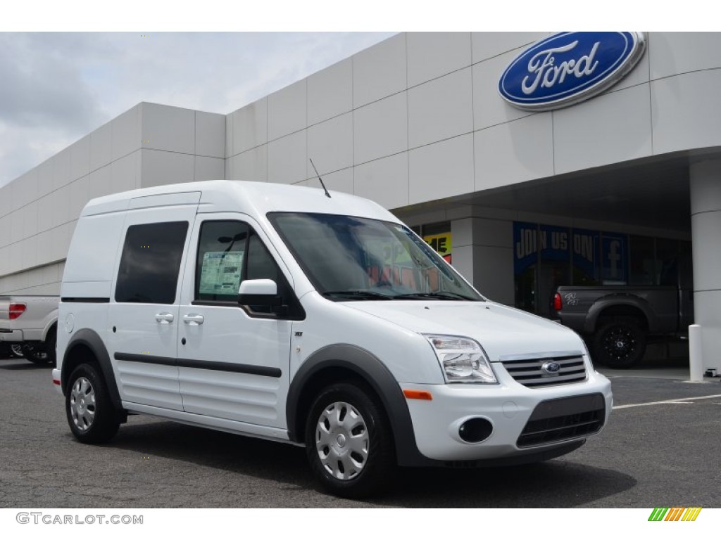 Frozen White 2013 Ford Transit Connect XLT Wagon Exterior Photo #82947311