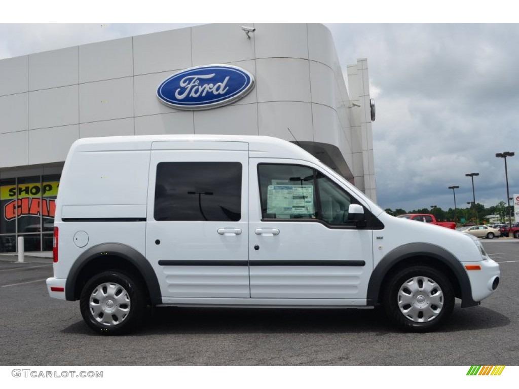 Frozen White 2013 Ford Transit Connect XLT Wagon Exterior Photo #82947326