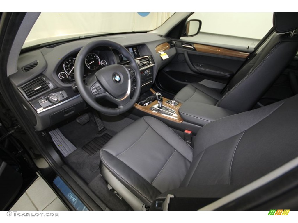 Black Interior 2014 BMW X3 xDrive35i Photo #82947439