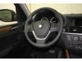 2014 BMW X3 Black Interior Steering Wheel Photo