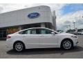 2013 White Platinum Metallic Tri-coat Ford Fusion SE 1.6 EcoBoost  photo #2