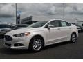 2013 White Platinum Metallic Tri-coat Ford Fusion SE 1.6 EcoBoost  photo #3