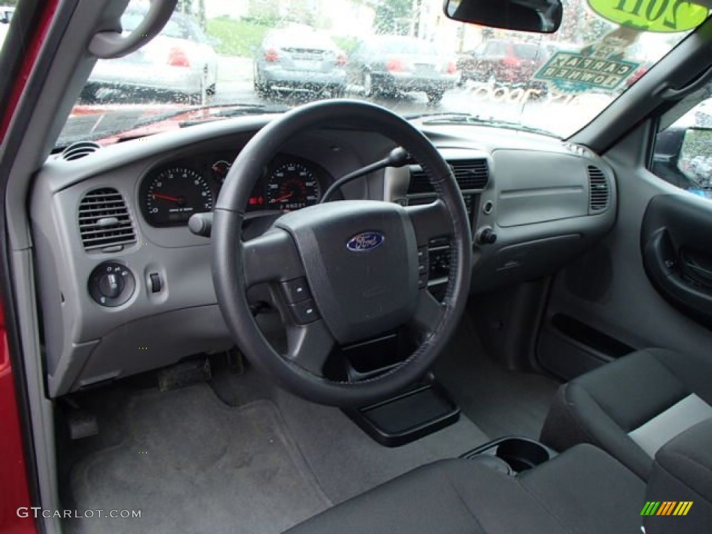 Medium Dark Flint Interior 2011 Ford Ranger XLT SuperCab 4x4 Photo #82948414