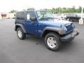 2010 Deep Water Blue Pearl Jeep Wrangler Sport 4x4  photo #3