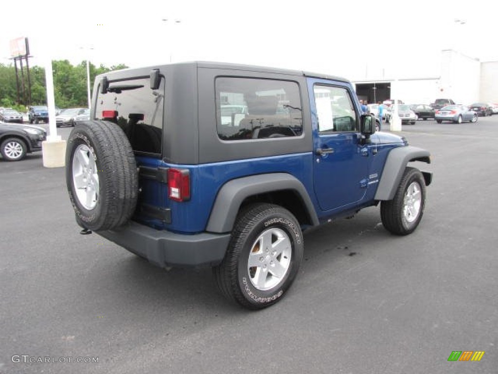 2010 Wrangler Sport 4x4 - Deep Water Blue Pearl / Dark Slate Gray/Medium Slate Gray photo #5