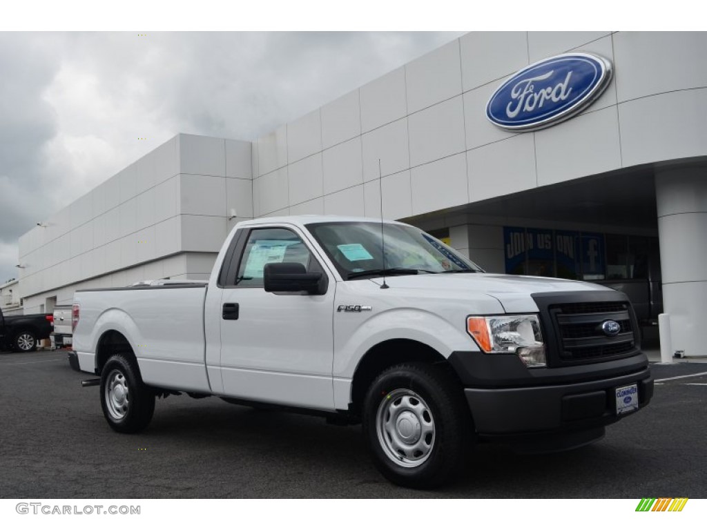2013 F150 XL Regular Cab - Oxford White / Steel Gray photo #1