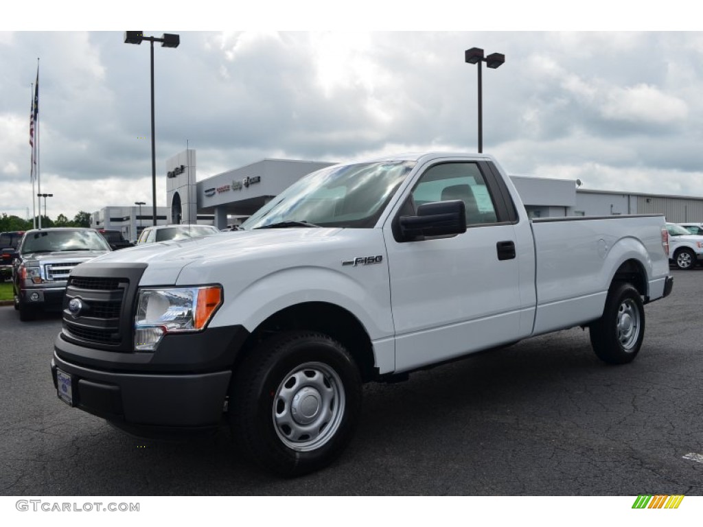 2013 F150 XL Regular Cab - Oxford White / Steel Gray photo #3