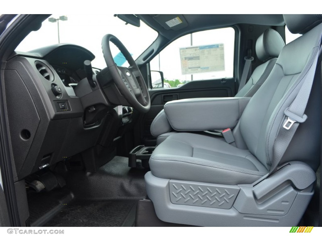 2013 F150 XL Regular Cab - Oxford White / Steel Gray photo #5